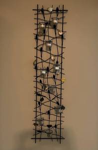 Wall Hanging With 9 Candle Holders ub