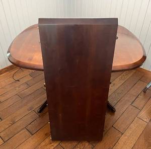 Walter Of Wavark Brand Solid Wood Dinning Room Table With One Leaf