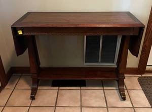 Small Drop Leaf Side table 55L With Leafs Up And 36 With  Leafs Down By 15D By 27T dw