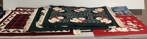 Group Of Misc. Christmas Rugs d