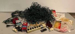 Large Group Of Misc. Christmas Lights And More d