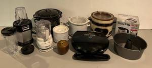 Group Of Misc. Small Kitchen Appliances Including Ninja And More d