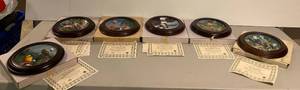 Group Of Knowles, Bradex Birds Of The Garden Collection Plates With COA d