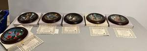 Group Of Knowles, Bradex Birds Of The Garden Collection Plates With COA d