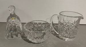 Group Of Three Waterford Cut Crystal Pieces d