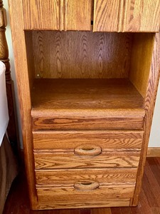 lot 35 image: Pair of Oak Storage Cabinets