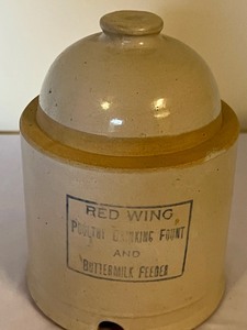 lot 27 image: Red Wing Poultry Drinking Fountain and Buttermilk Feeder