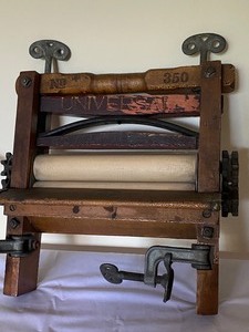 lot 75 image: Antique Wooden Universal No. 350 Ringer Washer