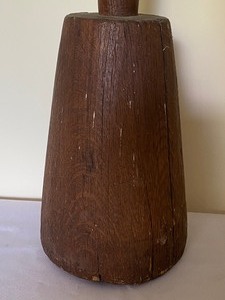 lot 76 image: Primitive Wooden Butter Churn