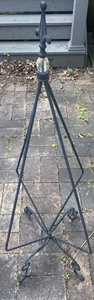 lot 133 image: Two Decorative Metal Folding Plant Holders