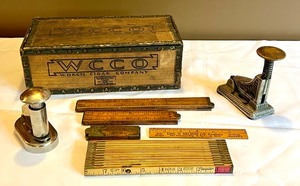 lot 195 image: Vintage Finds Includes Vintage Folding Rulers and More
