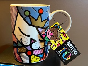 lot 187 image: Two 2008 Britto 10th Anniversary Special Edition Mugs