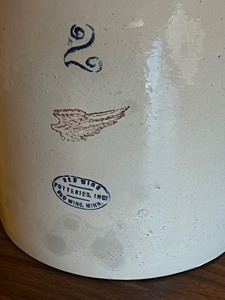 lot 182 image: Two Gallon Red Wing Crock