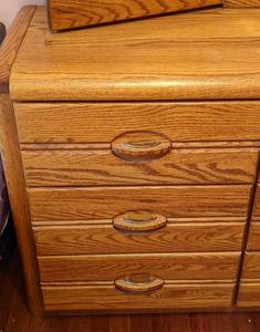lot 235 image: Mirrored Wooden Dresser