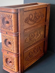 lot 200 image: Set of Three Vintage Sewing Machine Cabinet Drawers