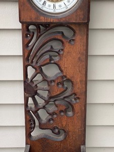 lot 199 image: Unique Vintage Decorative Carved Wall Clock