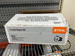 lot 63 image: Full Case Stihl HP Ultra 2 Cycle Engine Oil - 48 Bottles