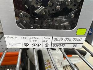 lot 73 image: Chain Saw Blades 63PM3 50