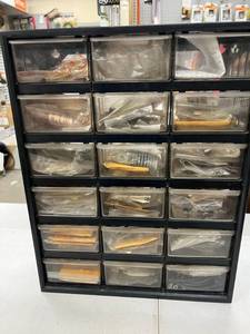 lot 116 image: Storage Unit Full of Small Engine Repair Parts