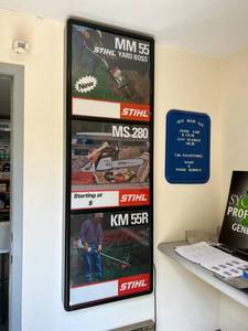 lot 171 image: Stihl Light Up Advertising Sign