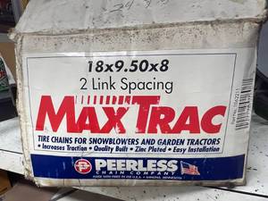lot 213 image: Tire Chains for Snowblowers & Garden Tractors