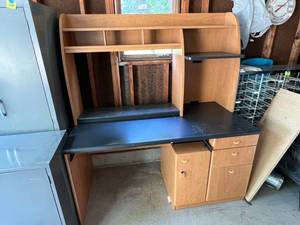 lot 444 image: Storage Cabinet & Desk
