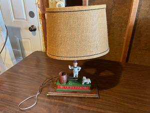 lot 380 image: Trick Dog Lamp