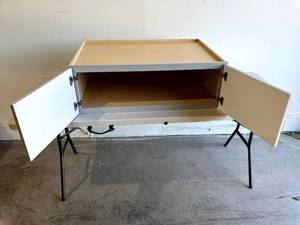 lot 51 image: Hampton Bay Shaker Assembled 36x12x24 in. Above Refrigerator Deep Wall Bridge Kitchen Cabinet in Dove Gray