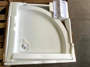 lot 76 image: Glacier Bay Complete Shower Set. Base, Walls and Doors.