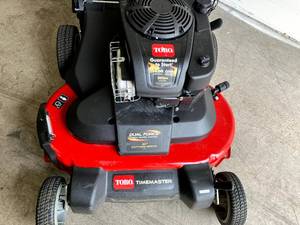 lot 84 image: Toro TimeMaster 30 in. Briggs & Stratton Personal Pace Self-Propelled Walk-Behind Gas Lawn Mower with Spin-Stop