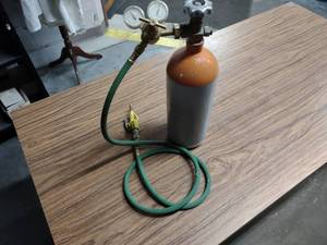 Nitrogen Tank with Gauges & Blow Gu...