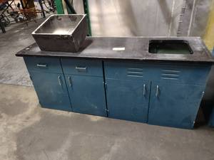 Lab Cabinet with Soapstone Top and ...
