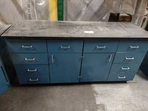 Lab Cabinet with Soapstone Top, 74x...