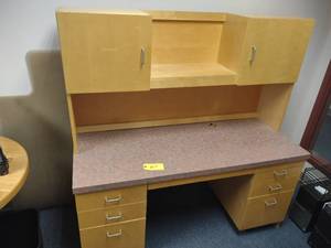 Desk with Over Shelf, 60x24x62...