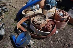 Large Lot of Godwin Pumps of America Distribution Hoses In Assorted Sizes