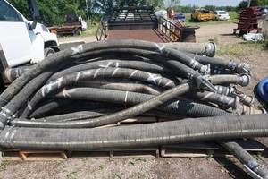 Large Lot of Godwin Pumps of America Suction Hoses In Assorted Sizes