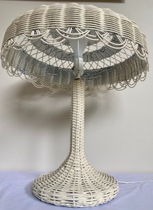 Vintage Decorative Wicker Table Lamp