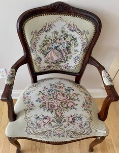 Vintage Needlepoint Armchair