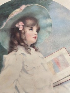 Adorable Framed Print from the Antiques Classic Collection Rebecca