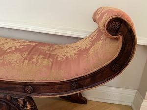 Victorian Tuck and Roll Bench
