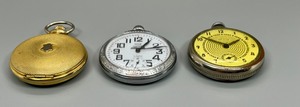 3 Vintage Pocket Watches- New Haven, Welsbro & Baylis