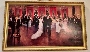 An Evening Soiree by Jean Beraud Framed Canvas Replica Painting