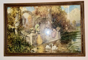 Vintage Framed Peaceful Afternoon Print by Stern & Hacker