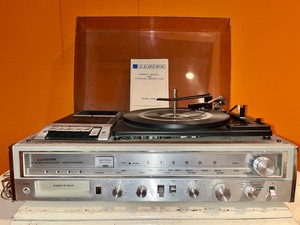 Vintage Lloyds Model R858 Turntable, 8 Track Player, Radio & Cassette Recorder