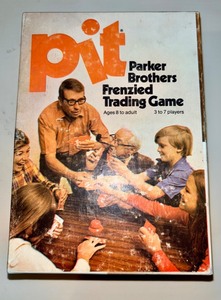 Vintage 1973 Parker Brothers Pit Card Game Complete with the Orange Bell