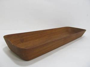 lot 40 image: Mid Century Danish Modern Signed DIGSMED Teak Wood Tray