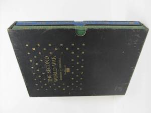 lot 47 image: Large 2-Volume Vintage Box Set Hardcover Book Set - The Second World War