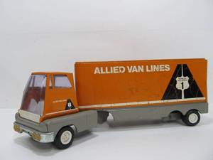 lot 53 image: Vintage Metal ALLIED VAN LINES Truck & Trailer