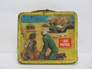 lot 84 image: Vintage 1960s RAT PATROL Metal Lunchbox