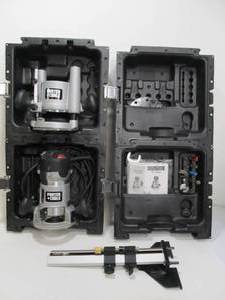lot 19 image: Excellent PORTER CABLE Router Set